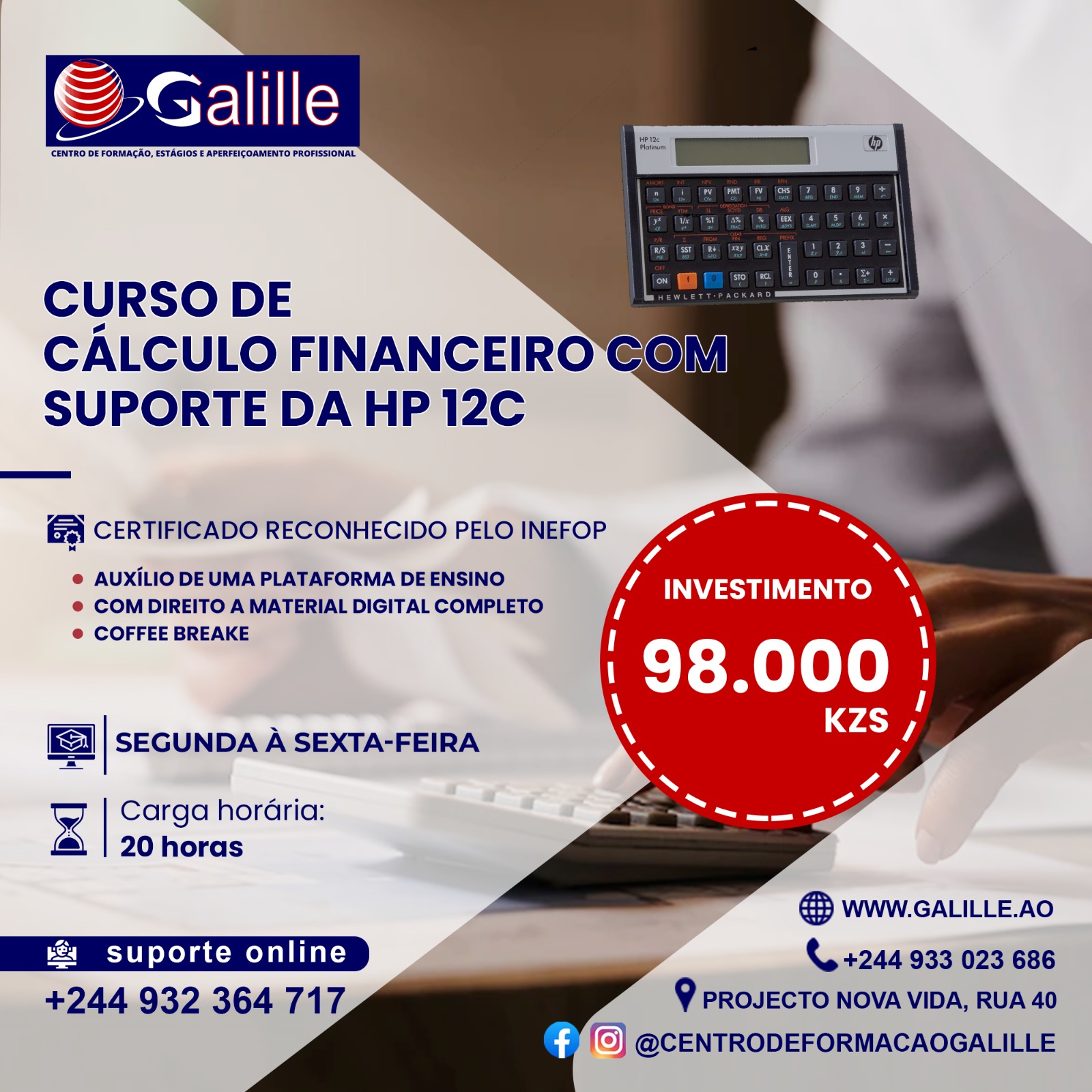 Curso de Cálculo Financeiro Com Suporte da Calculadora HP-12C