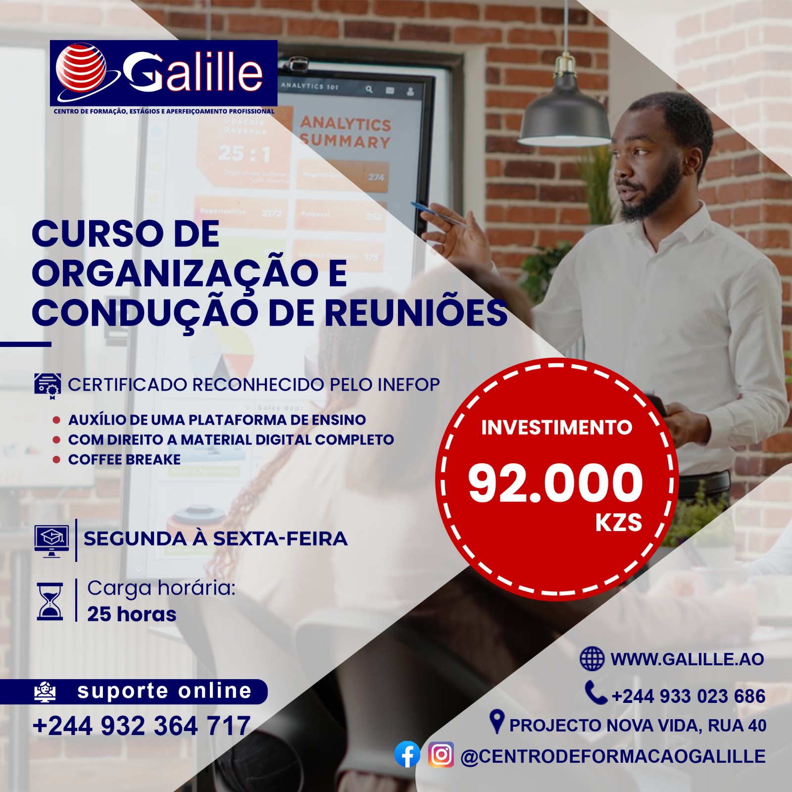 Curso de Organização e Condução de Reuniões