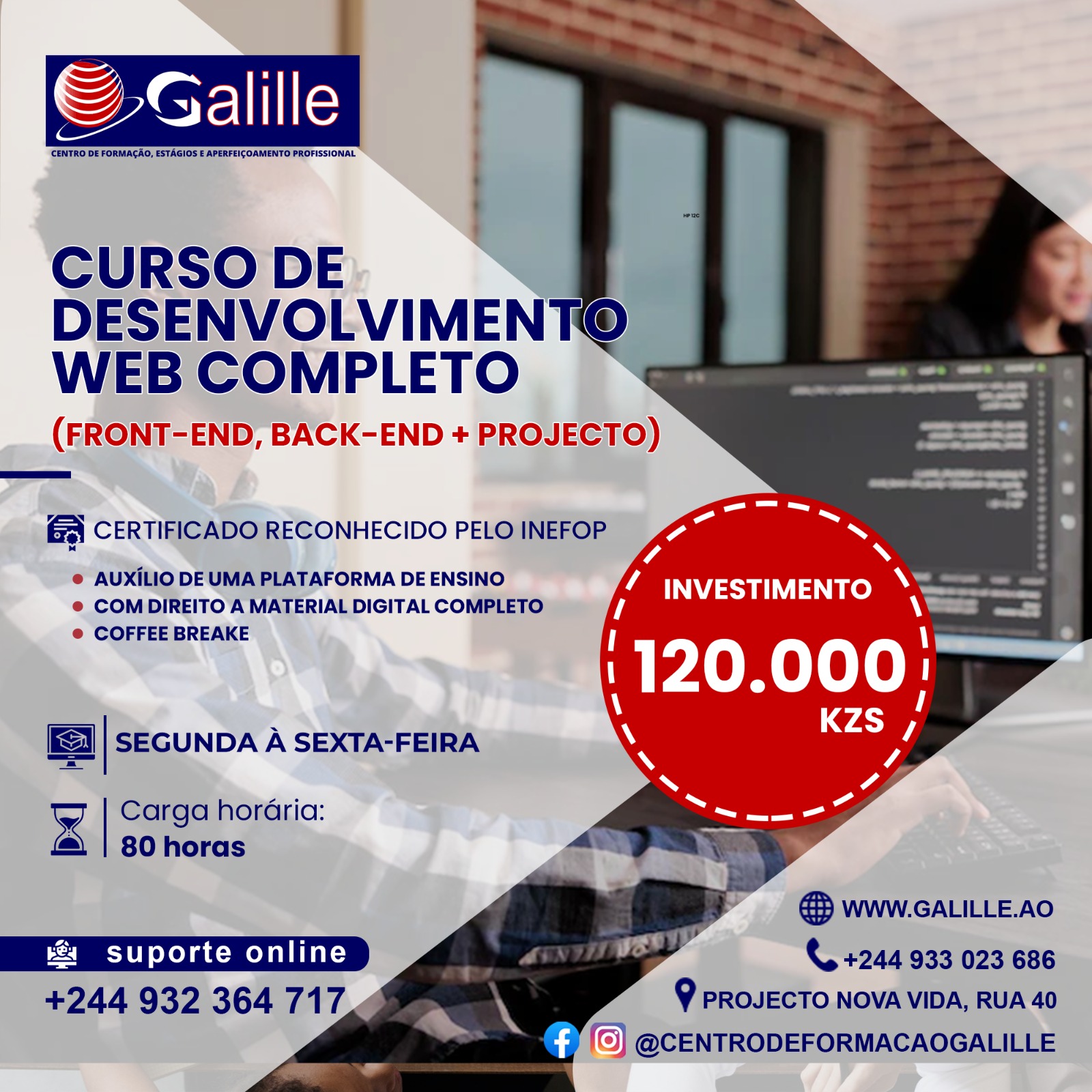 Curso de Desenvolvimento Web Completo (Front-end + Back-end + Projecto Final)